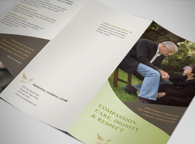 Memorial Brochure Template