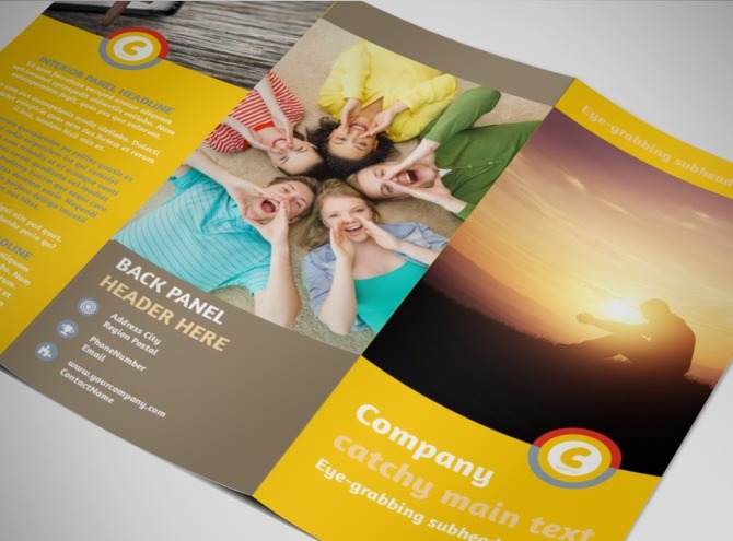 tri fold church bulletin template
