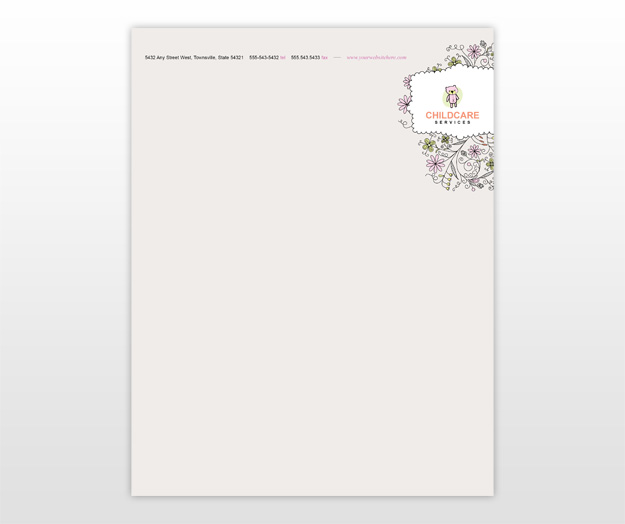 childcare-and-babysitting-letterhead-template