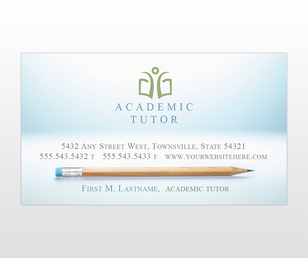 Academic and School Tutoring Services Business Card Templates