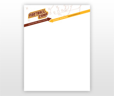 football-camp-letterhead-template
