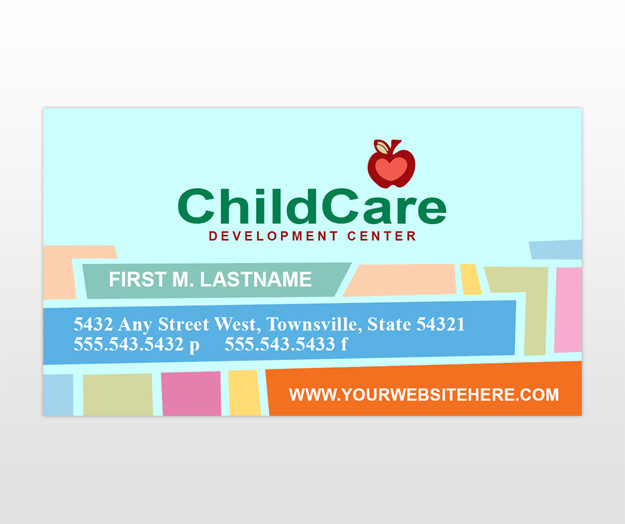 Child DayCare & Kids PreSchool Services Business Card Templates