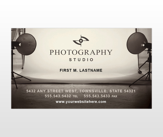 Photography Studio & Portrait Photographers Business Card Templates
