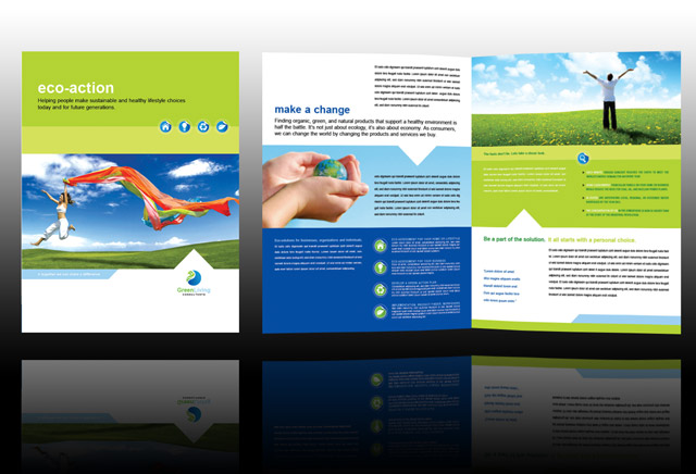green-living-brochure-template