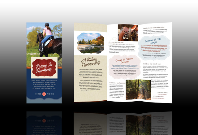 horse-riding-brochure-template