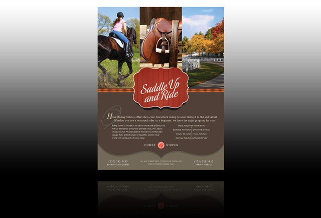 horse-riding-flyer-template
