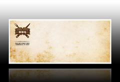 southern-bbq-food-envelope-template