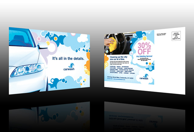 vehicle-cleaning-and-care-postcard-template