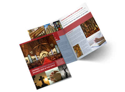 General Church 1 Bi-Fold Brochure Template 2 preview