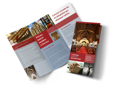 General Church 1 Tri-Fold Brochure Template preview