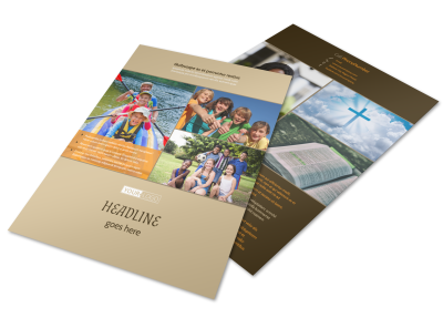 Bible Camp Flyer Template | MyCreativeShop