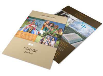 Bible Camp Flyer Template preview