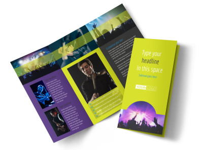 Christian Music Concert Tri-Fold Brochure Template preview