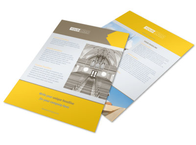 Church Construction Flyer Template preview