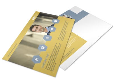 Venture Management Postcard Template preview