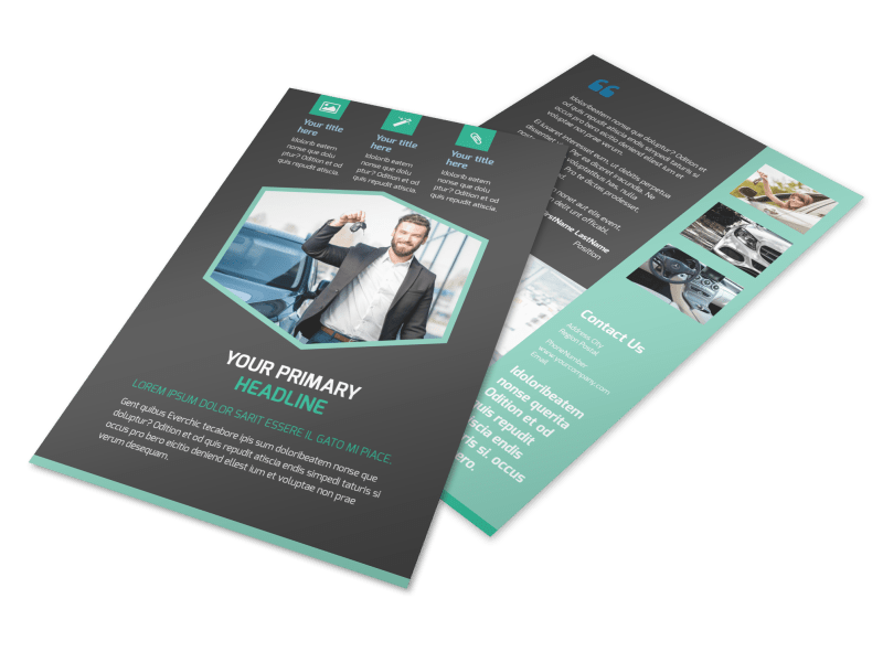 Car Rental Flyer Template Preview 1