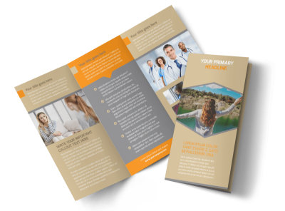Addiction & Rehab Center Tri-Fold Brochure Template preview