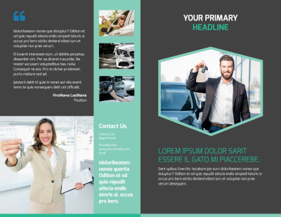 Car Rental Brochure Template Preview 1