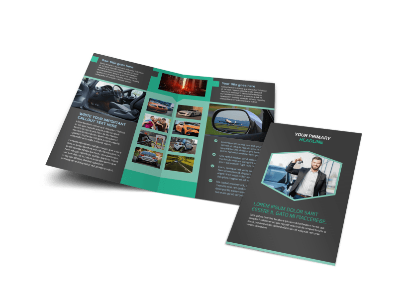 Car Rental Brochure Template Preview 1