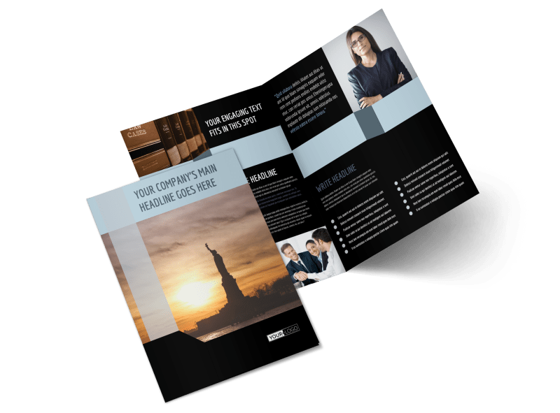 Immigration Attorney Brochure Template Preview 1