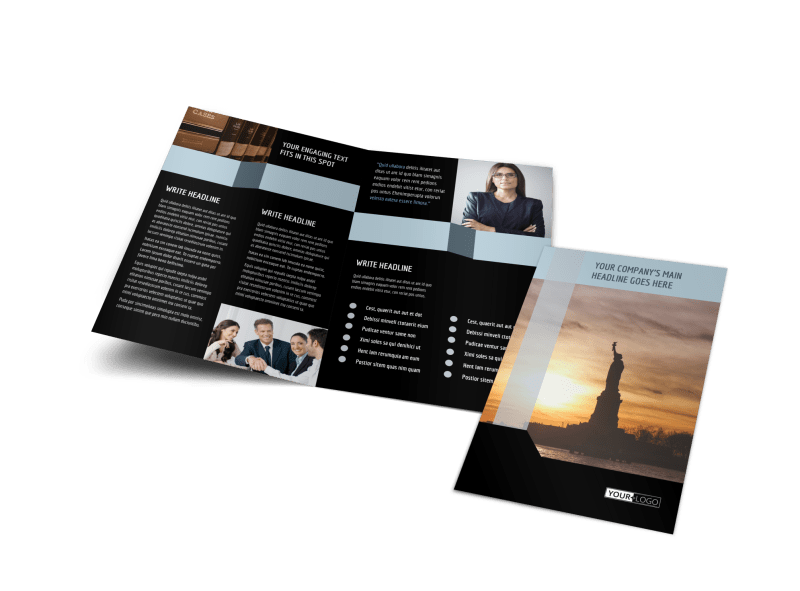 Immigration Attorney Brochure Template Preview 1