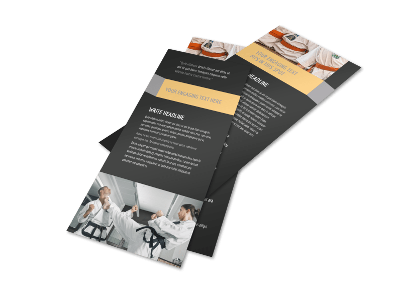 Martial Arts Instructor & School Flyer Template 2