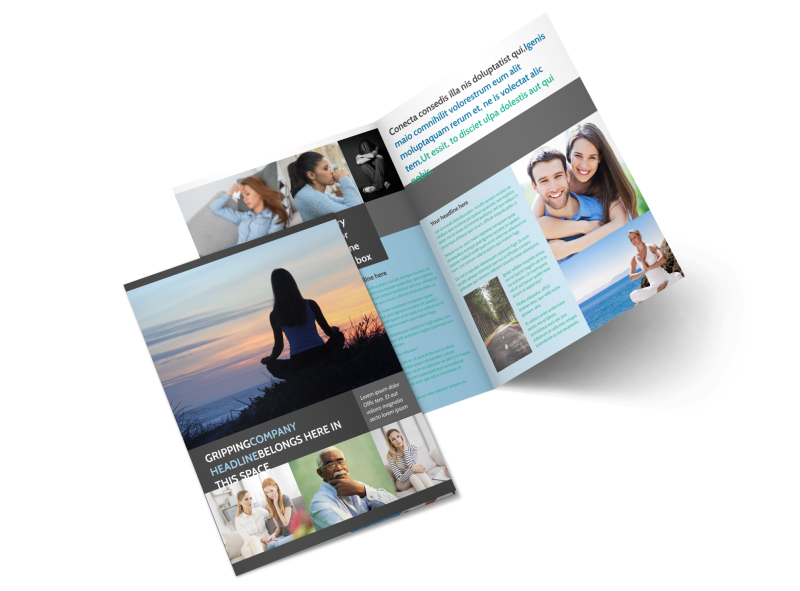 Addiction & Rehab Clinic Brochure Template Preview 1