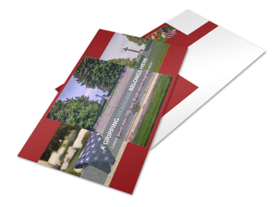 Memorial Services Postcard Template 2 preview