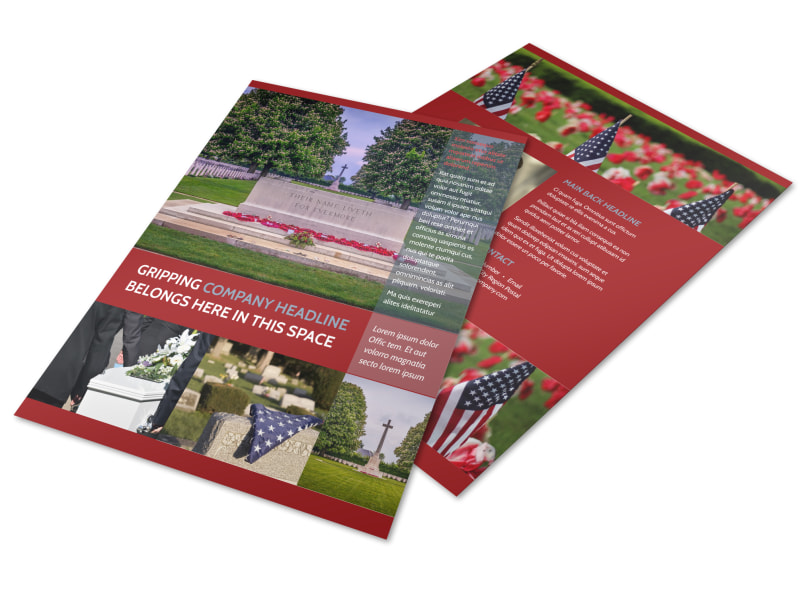 Memorial Services Flyer Template | MyCreativeShop