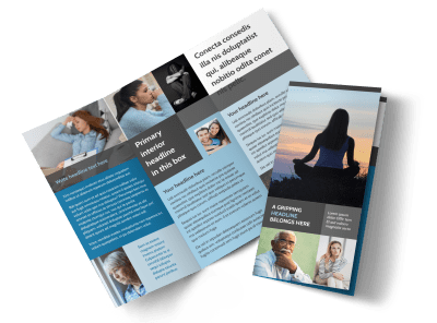 Addiction & Rehab Clinic Tri-Fold Brochure Template