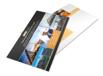 Industrial & Commercial Construction Postcard Template 2 preview