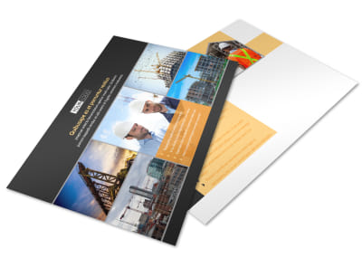 Industrial & Commercial Construction Postcard Template preview