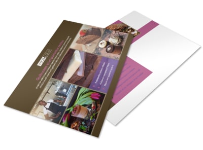 Chocolate Shop Postcard Template 2 preview