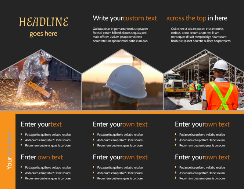 Industrial Construction Brochure Template