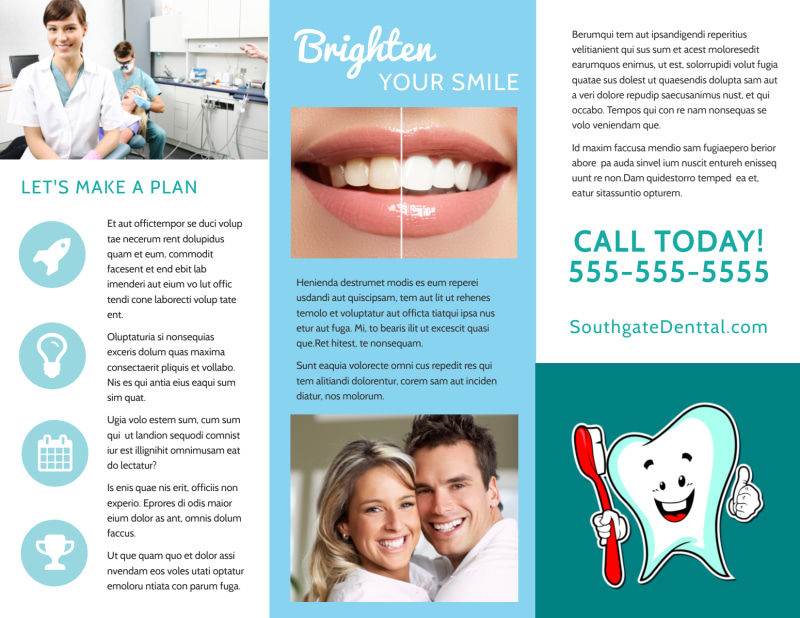 Dental Tri-Fold Brochure Template
