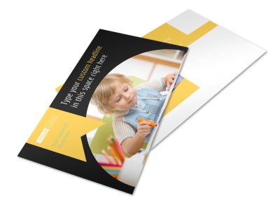 Child Care & Preschool Postcard Template 2 preview
