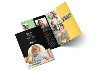 Child Care & Preschool Bi-Fold Brochure Template 2 preview