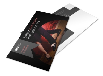 Dance Lessons Postcard Template preview
