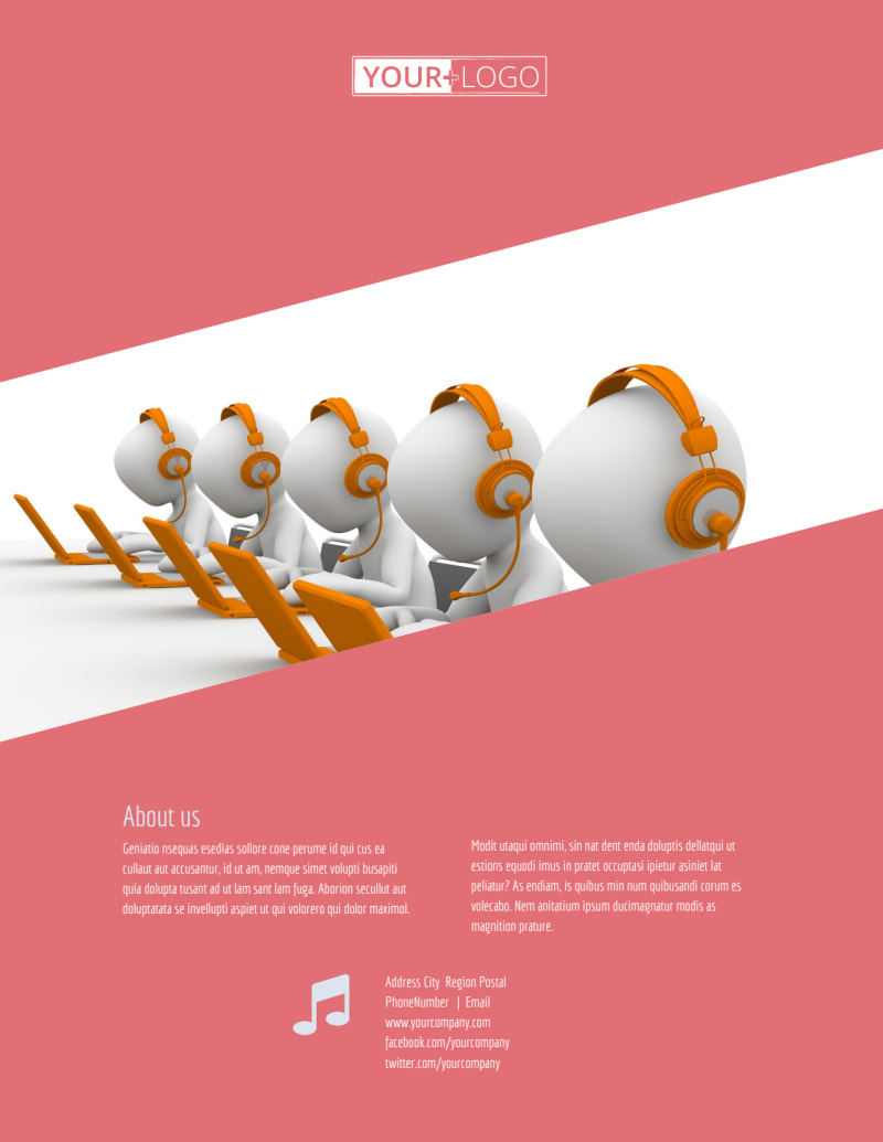 Call Centers Flyer Template