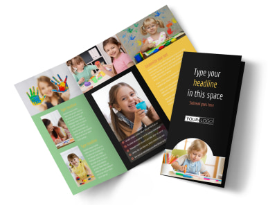 Child Care & Preschool Brochure Template preview
