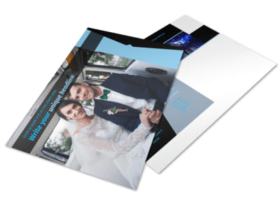 Limousine & Taxi Service Postcard Template preview
