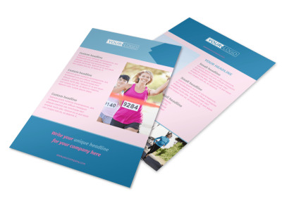 Healthy Running Club Flyer Template 3 preview
