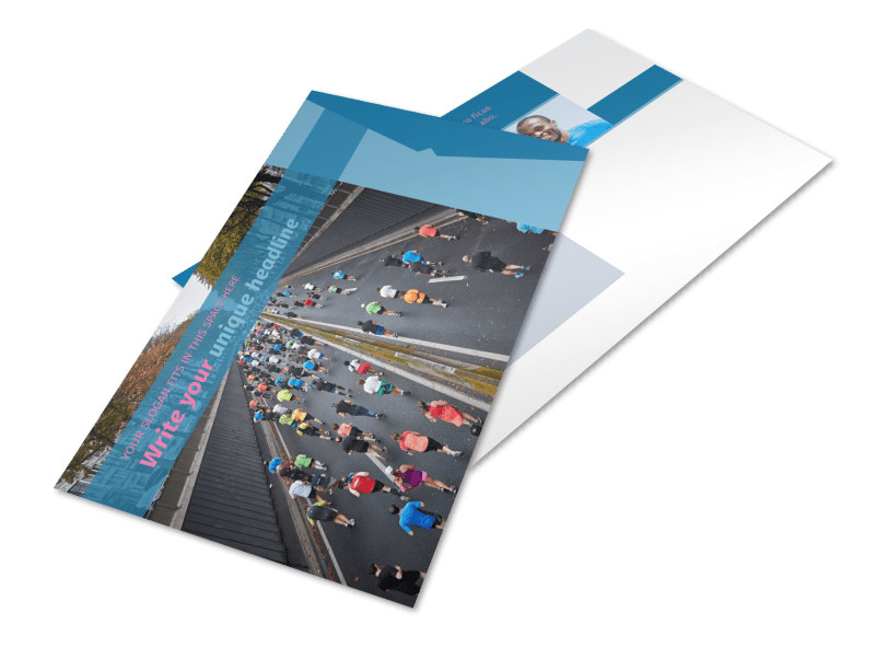 Healthy Running Club Postcard Template