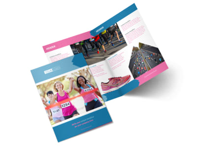 Healthy Running Club Bi-Fold Brochure Template 2 preview
