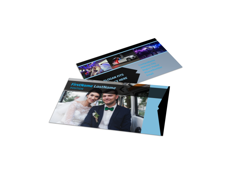 Limousine & Taxi Service Business Card Template