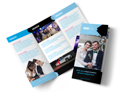 Limousine & Taxi Service Tri-Fold Brochure Template