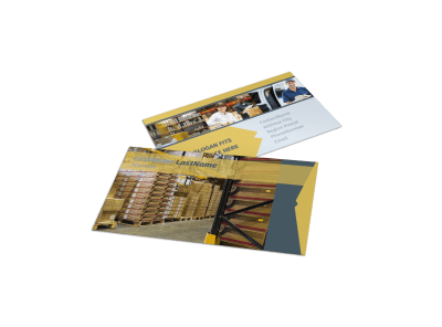 Logistics Company Business Card Template