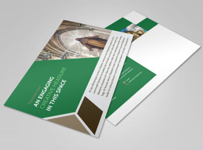 General Church 3 Postcard Template preview