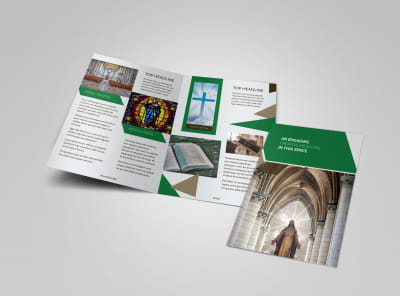 General Church 3 Bi-Fold Brochure Template preview