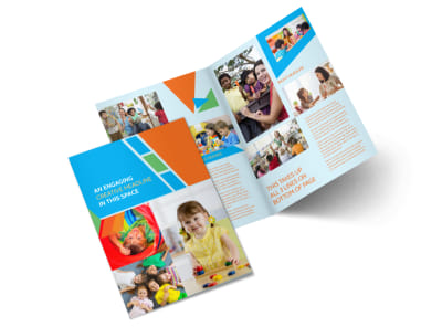 Fun Preschool Bi-Fold Brochure Template 2 preview